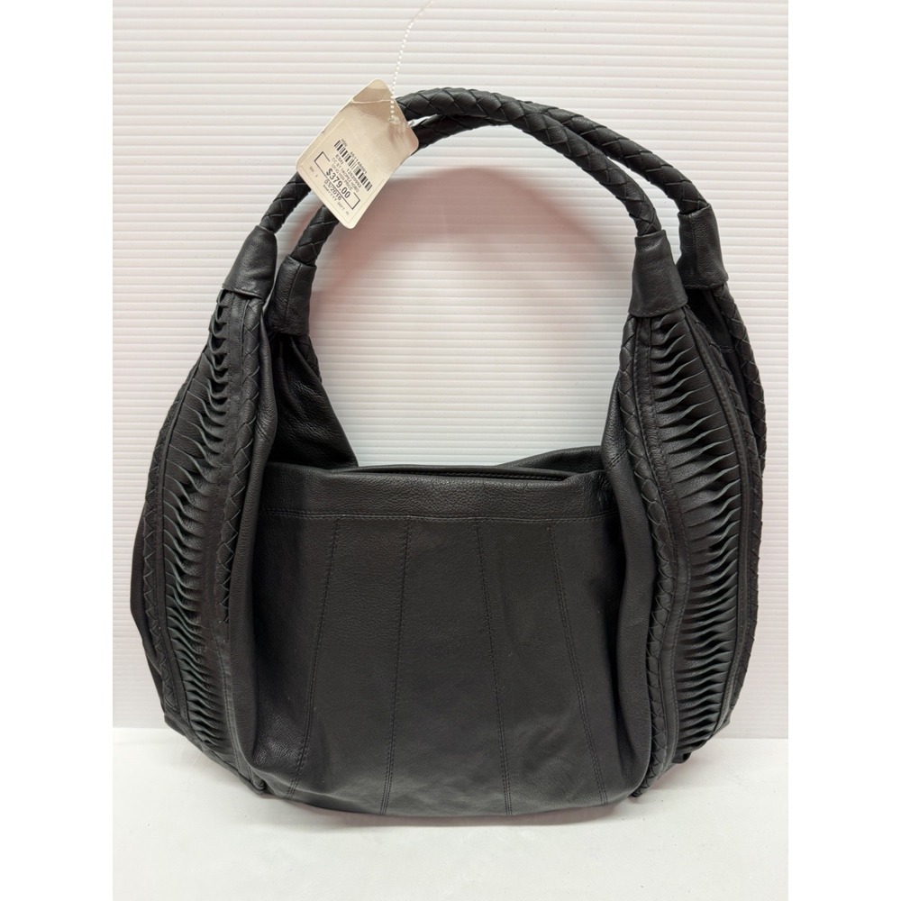 Clever Carriage Company Bag Leather Craft Hobo PURSE BAG NWOT BLACK